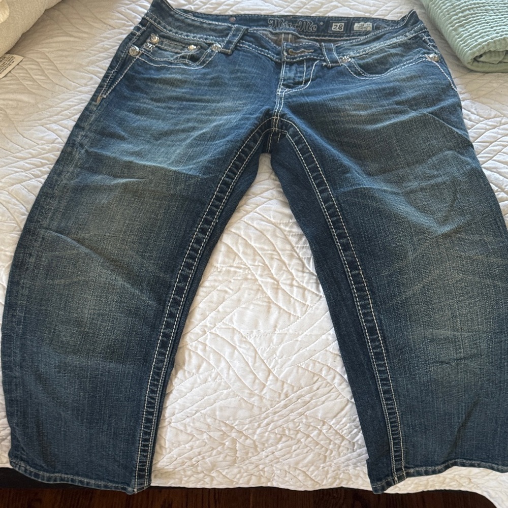 Miss Me Dark Blue Denim Jeans